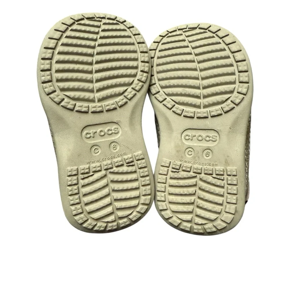 CROCS Kids Santa Cruz II Tan Moccasins